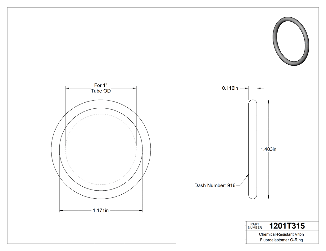 Technical drawing - 1201T315